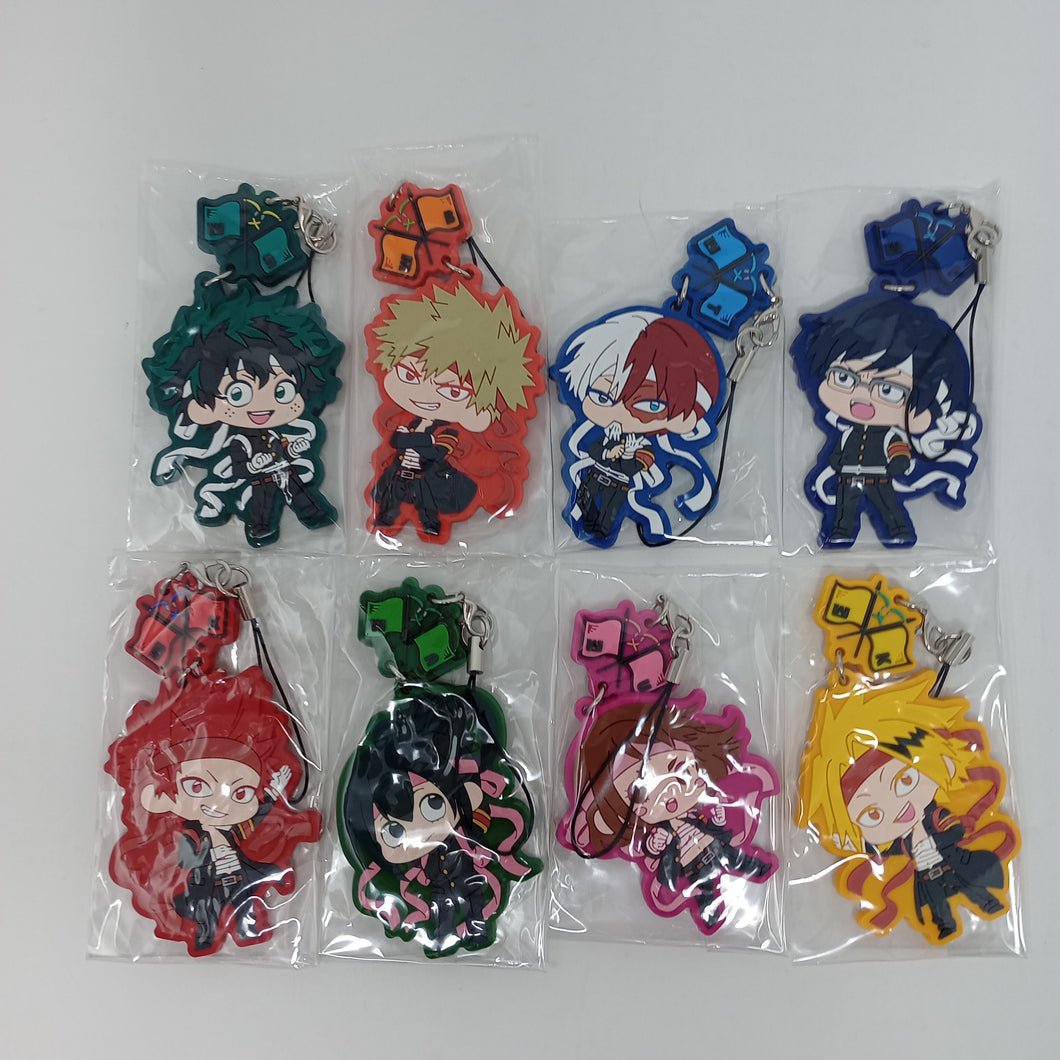 My Hero Academia Rubber Keychain Collection Set Bosozoku Outfit Theme Bandai