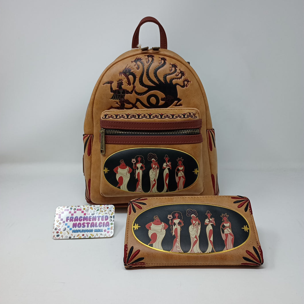 Disney Mini Backpack and Wallet Set Hercules Muses Loungefly