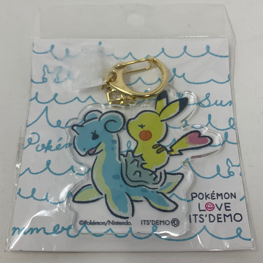 Pokemon Acrylic Keychain Pikachu & Lapras ITS DEMO