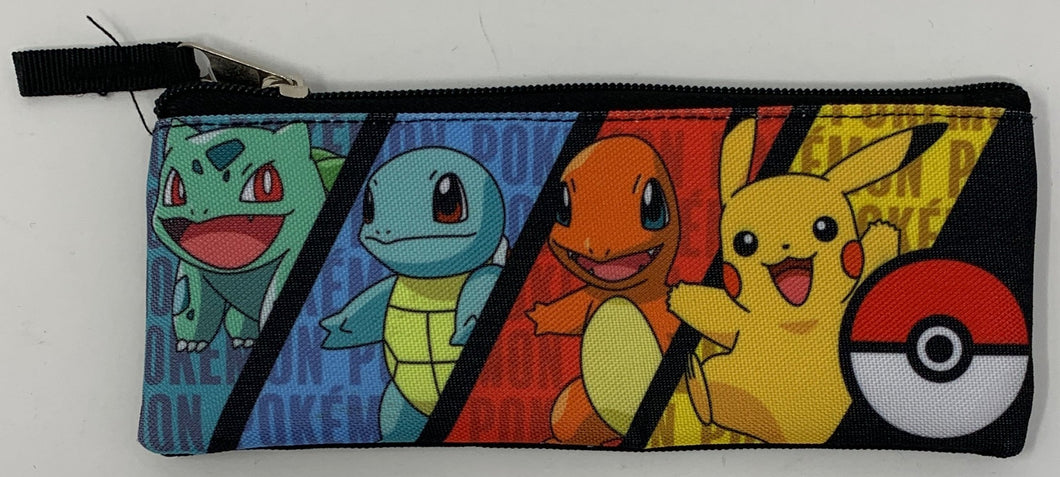 Pokemon Pencil Case Bulbasaur, Squirtle, Charmander, and Pikachu Bioworld