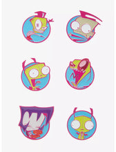 Load image into Gallery viewer, Invader Zim Blind Box Neon Characters Enamel Pin Bioworld
