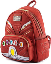 Load image into Gallery viewer, Marvel Mini Backpack Infinity War Saga Iron Man Gauntlet Light-Up Loungefly
