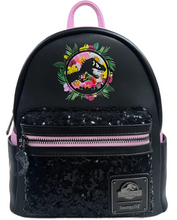 Load image into Gallery viewer, Jurassic Park Mini Backpack Pink Sequin Loungefly
