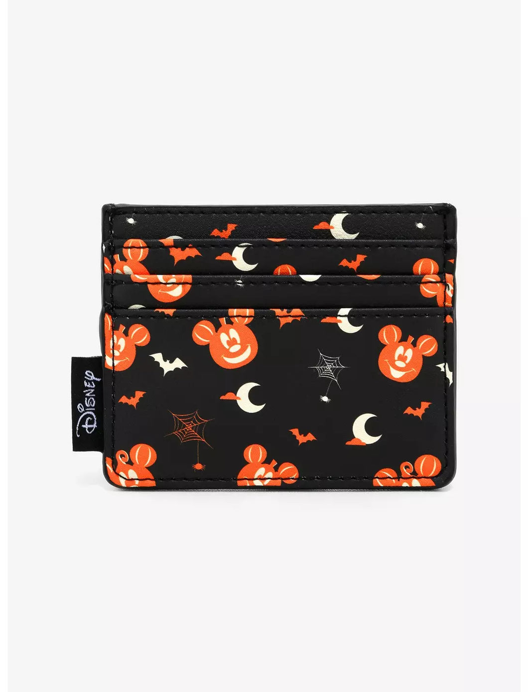 Disney Cardholder Mickey Mouse Halloween Pumpkin AOP Loungefly