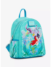 Load image into Gallery viewer, Disney Mini Backpack Little Mermaid Glitter Portrait Loungefly
