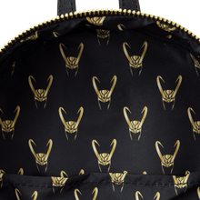 Load image into Gallery viewer, Marvel Mini Backpack Loki Metallic Cosplay Loungefly
