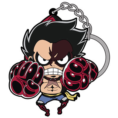 One Piece Rubber Keychain Luffy (Gear 4) Pinched Cospa