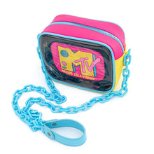 Load image into Gallery viewer, MTV Crossbody Clear &amp; Neon Loungefly
