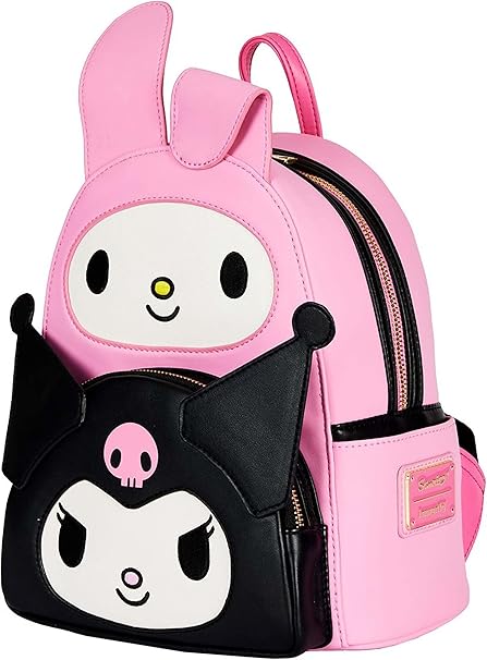 Sanrio Mini Backpack My Melody and Kuromi Double Pocket Loungefly