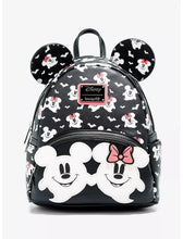 Load image into Gallery viewer, Disney Mini Backpack Mickey &amp; Minnie Mouse Ghostly GITD Loungefly
