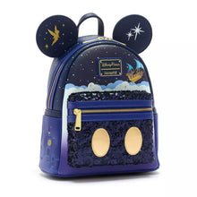 Load image into Gallery viewer, Disney Mini Backpack Mickey Mouse The Main Attraction Peter Pan&#39;s Flight Loungefly
