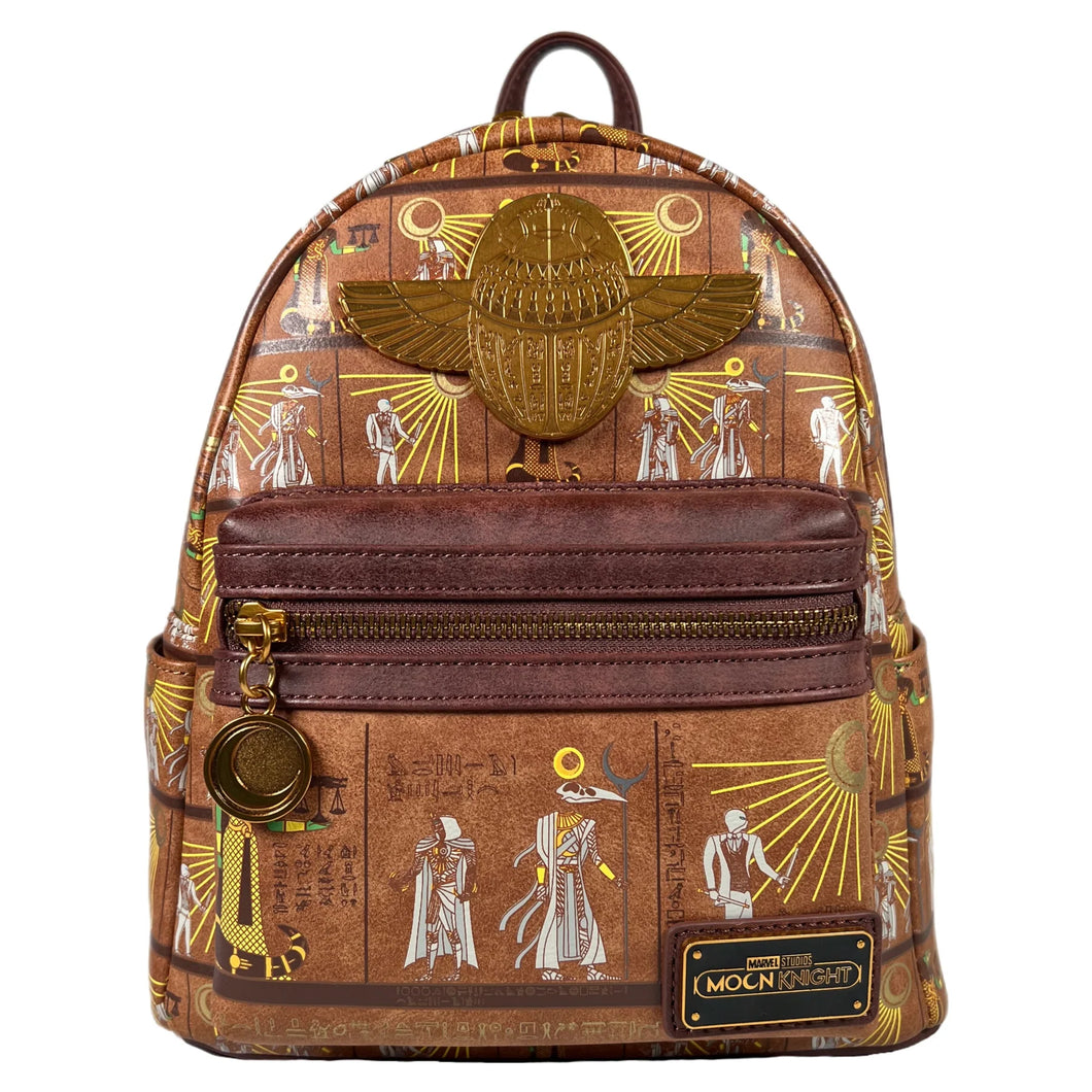 Marvel Mini Backpack Moon Knight Hieroglyphics AOP Loungefly
