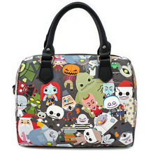 Load image into Gallery viewer, Disney Mini Backpack, Wallet, &amp; Crossbody Set Nightmare Before Christmas Chibi AOP Loungefly
