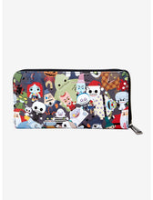 Load image into Gallery viewer, Disney Mini Backpack, Wallet, &amp; Crossbody Set Nightmare Before Christmas Chibi AOP Loungefly
