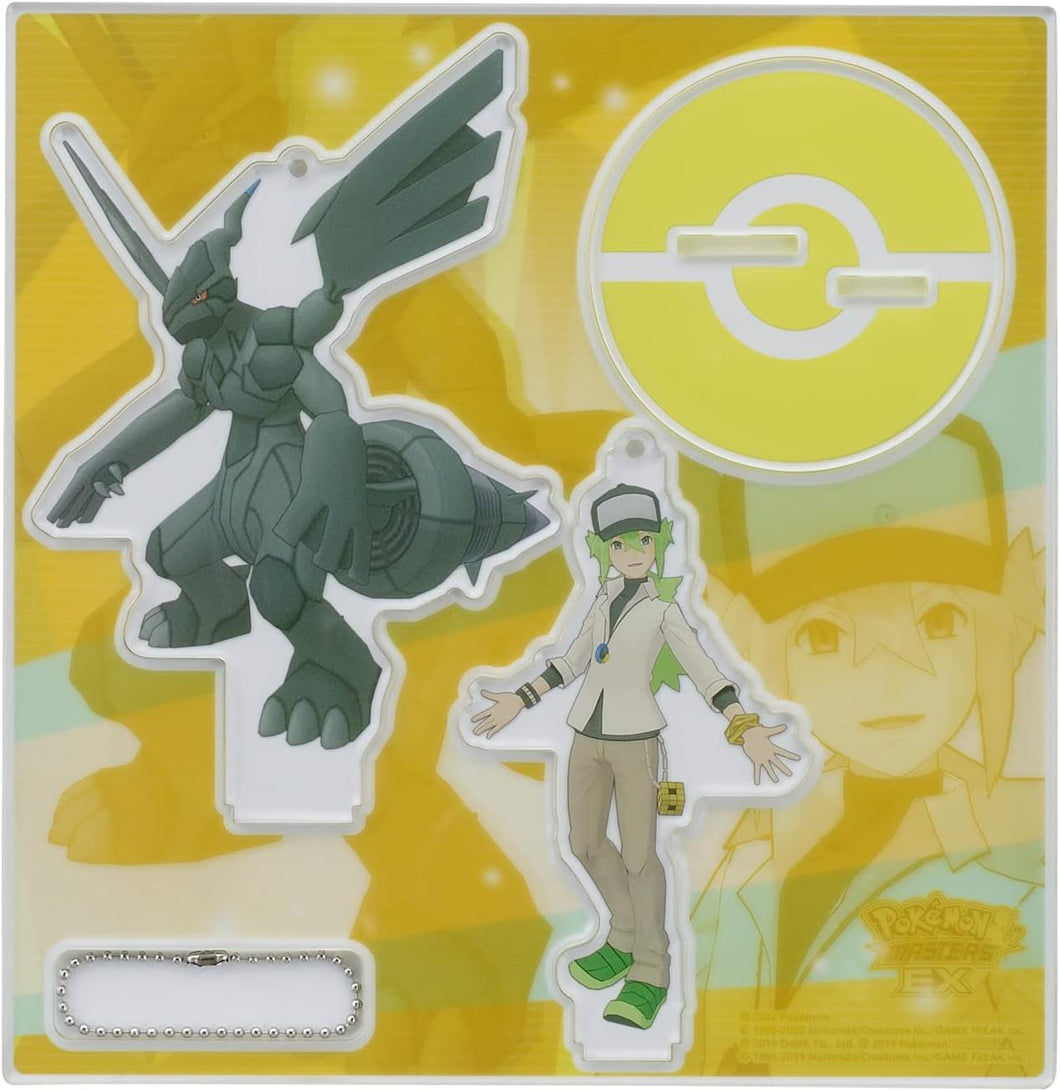 Pokemon Acrylic Stand N and Zekrom Pokemon Masters EX Pokemon Center