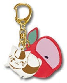 Natsume's Book of Friends Acrylic Charm Nyanko Sensei with Apple Ichiban Kuji Bandai [Clearance Case]