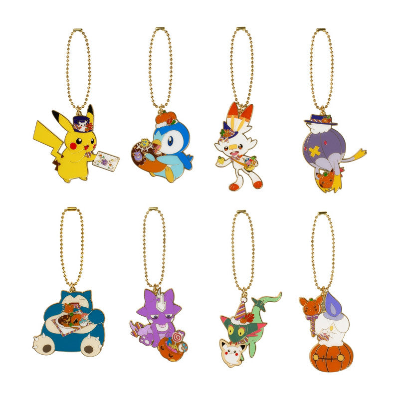 Pokemon Blind Box Mystery Keychain Pumpkin Banquet Pokemon Center