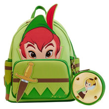 Load image into Gallery viewer, Disney Mini Backpack Coinpurse Set Peter Pan Cosplay Loungefly
