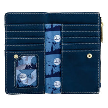 Load image into Gallery viewer, Disney Mini Backpack Wallet Set Peter Pan Glow in the Dark Stars Loungefly
