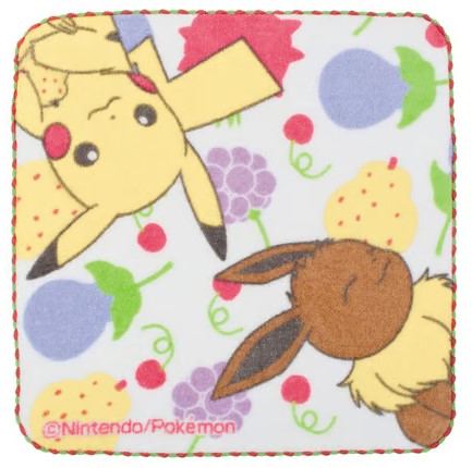 Pokemon Hand Towel Pikachu & Friends With Berries Ichiban Kuji I Prize Banpresto