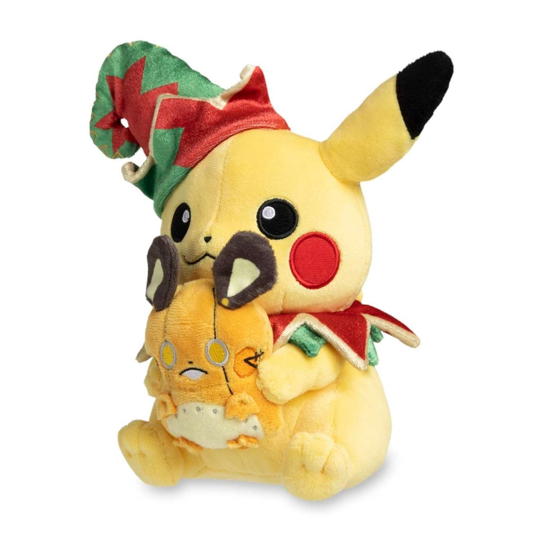 Pokemon Plush Pikachu & Robot Dedenne Holiday Workshop Pokemon Center