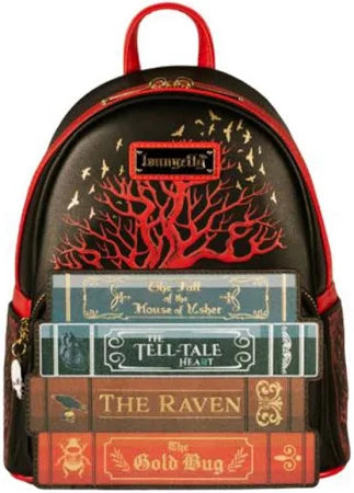 Public Domain Literary Horror Books Mini Backpack Edgar Allan Poe Loungefly