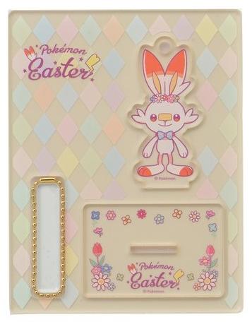 Pokemon Acrylic Keychain and Stand Scorbunny Pokemon Easter 2020 Pokemon Center