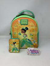 Load image into Gallery viewer, Disney Mini Backpack and Wallet Princess &amp; The Frog Princess Tiana Loungefly
