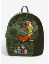 Load image into Gallery viewer, Disney Mini Backpack Robin Hood Forest Embroidered Loungefly
