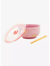 Load image into Gallery viewer, Sailor Moon Ramen Bowl with Lid &amp; Chopsticks Allover Print
