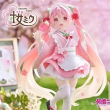 Load image into Gallery viewer, Piapro Figure Hatsune Miku Sakura Newly Written (Matsukaze) Cafe Ver. Coreful Taito

