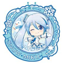 Load image into Gallery viewer, Piapro Rubber Keychain Hatsune Miku Snow Miku Second Season Ichiban Kuji K Prize Bandai
