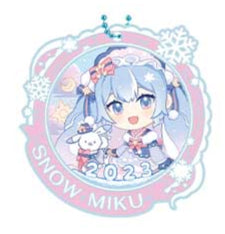 Piapro Rubber Keychain Hatsune Miku Snow Miku Second Season Ichiban Kuji K Prize Bandai