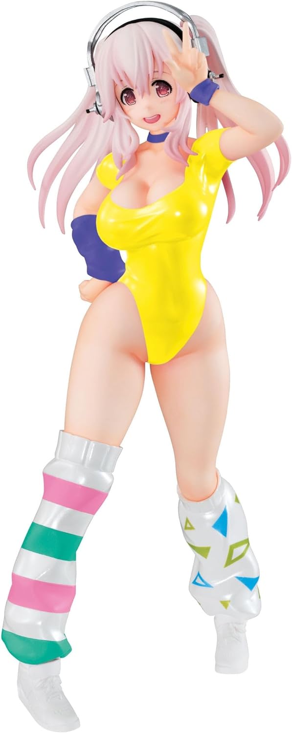 Super Sonico  Concept Figure 80s's/Another Color Yellow Ver. FuRyu