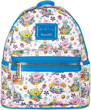 Load image into Gallery viewer, Spongebob Mini Backpack Tattoo AOP Loungefly
