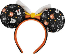 Load image into Gallery viewer, Disney Mini Backpack Ears Set Spooky Mice AOP Loungefly
