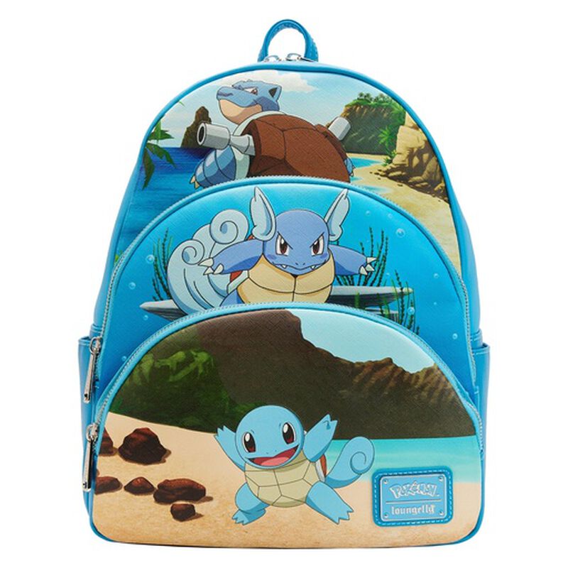 Pokemon Mini Backpack Squirtle Wartortle Blastoise Loungefly