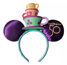 Load image into Gallery viewer, Disney Mini Backpack Ears Key Set Minnie Mouse Main Attraction Tea Party Loungefly
