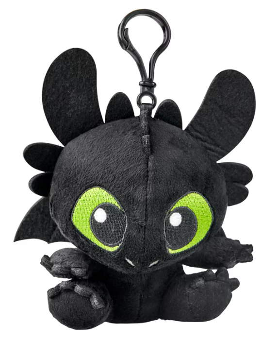 Dreamworks Plush Keychain Toothless From How to Train Your Dragon Universal Studios