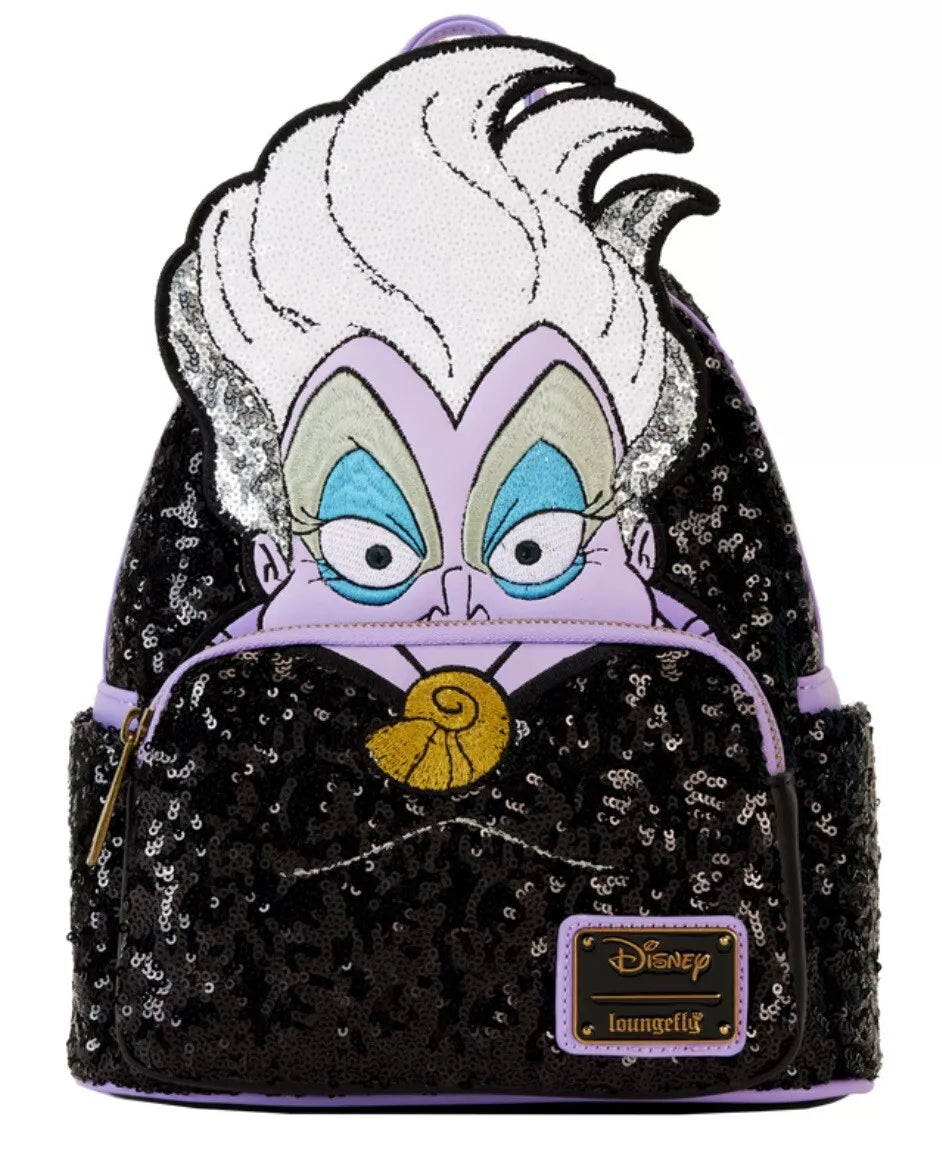 Disney Mini Backpack The Little Mermaid Ursula Cosplay Sequin Loungefly