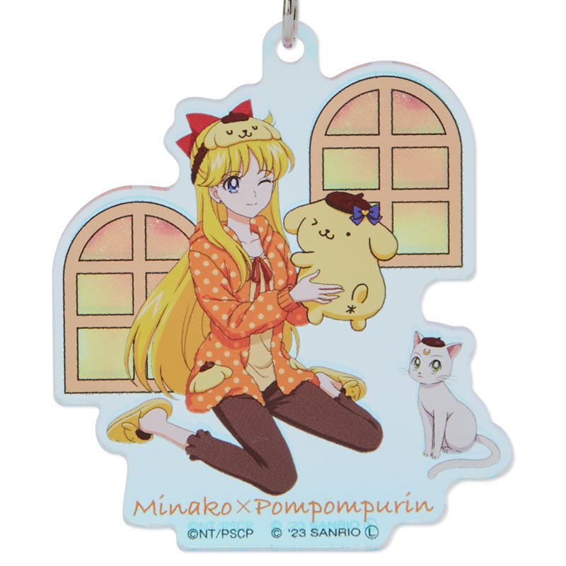 Sanrio x Sailor Moon Keychain Sailor Venus x Pompompurin Aurora Bandai