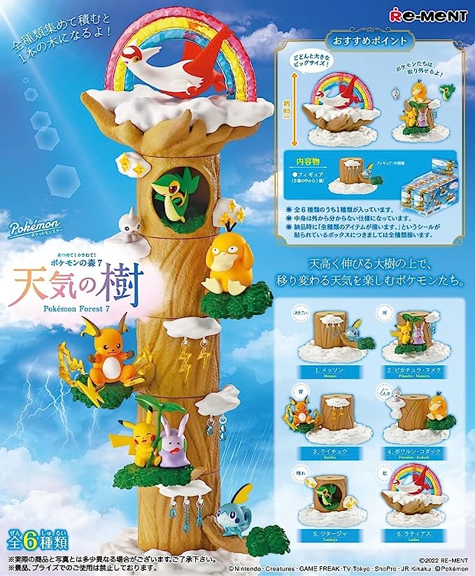 Pokemon Blind Box Forest 7 Weather Tree Re-Ment