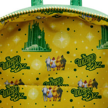 Load image into Gallery viewer, Wizard of Oz Mini Backpack Emerald City GITD Loungefly
