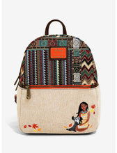 Load image into Gallery viewer, Disney Mini Backpack Wallet Coinpurse Set Woven Pocahontas Loungefly
