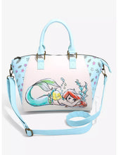 Load image into Gallery viewer, Disney Crossbody Little Mermaid Ariel Flounder Chillin Loungefly
