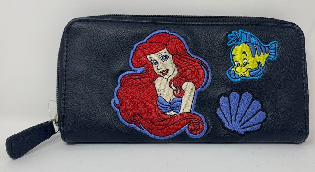 Disney Wallet Ariel and Flounder Embroidered Loungefly