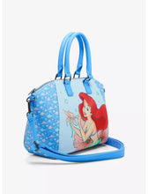 Load image into Gallery viewer, Disney Satchel The Little Mermaid Ariel Picking Flower Loungefly
