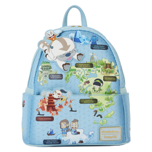 Load image into Gallery viewer, Avatar: The Last Airbender Mini Backpack Map of the Four Nations Loungefly
