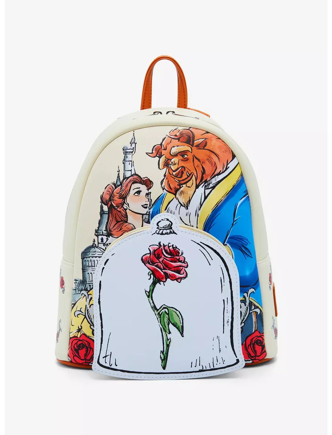 Disney Mini Backpack Beauty And The Beast Couple Rose Loungefly