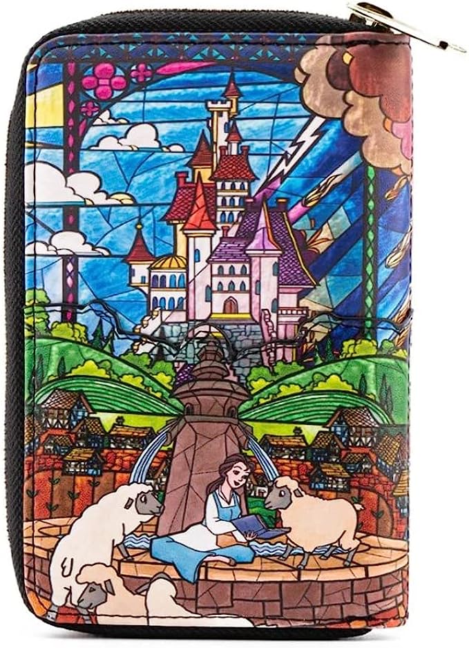 Loungefly Disney Sleeping Beauty Stained Glass Castle Zip Around Wallet